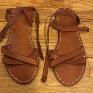 Madewell crisscross sandals/flats, NWOT sz 8